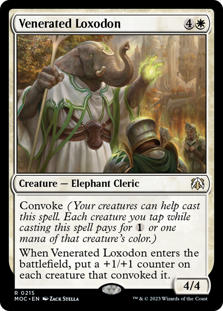 Venerated Loxodon [March of the Machine Commander] | Rook's Games and More