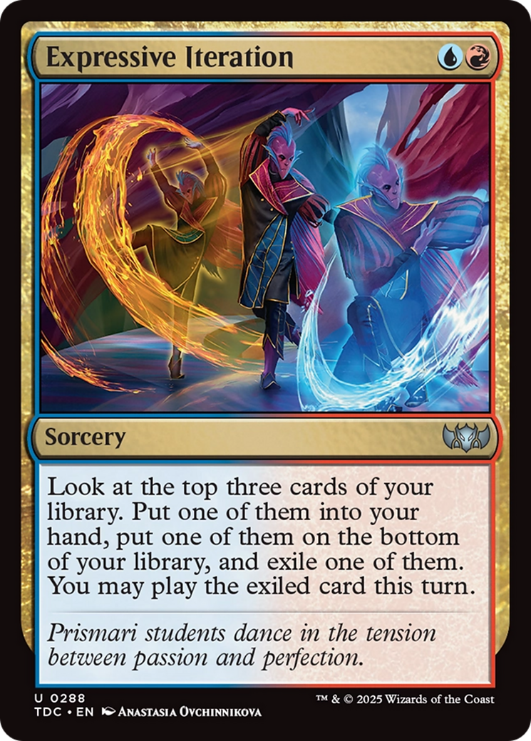 Expressive Iteration [Tarkir: Dragonstorm Commander] | Rook's Games and More