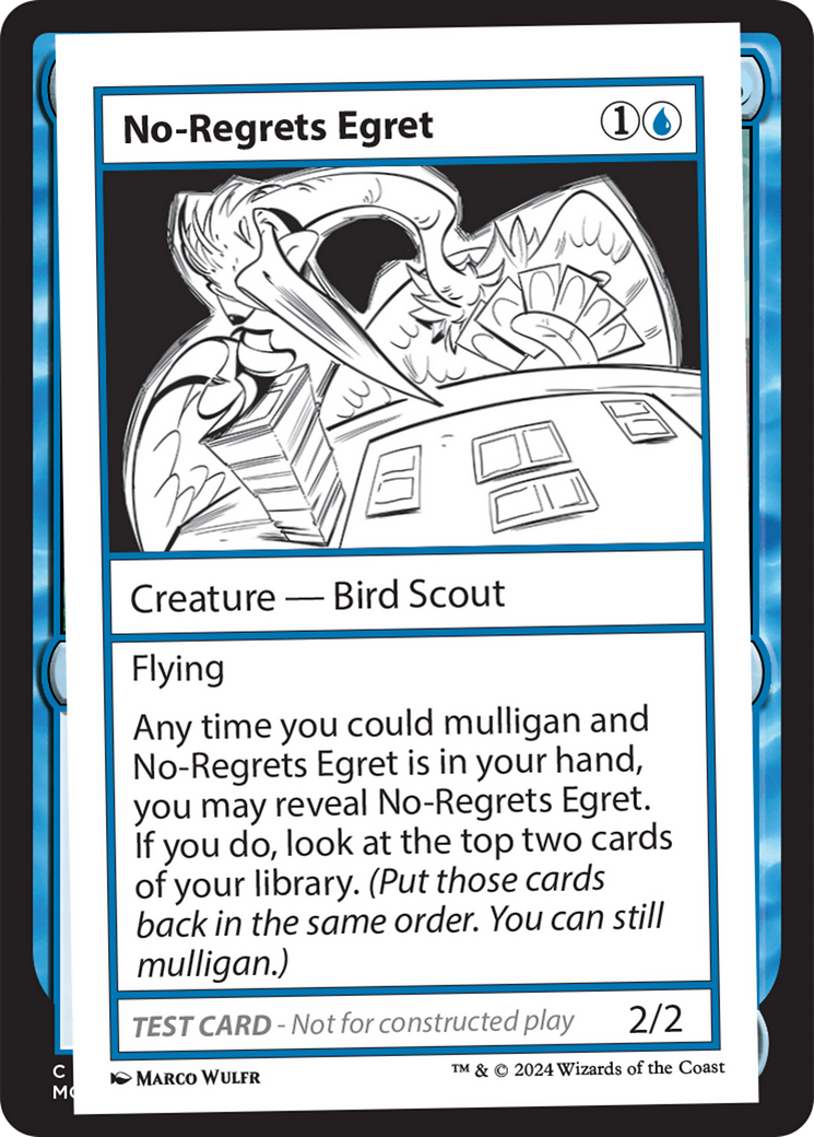 No-Regrets Egret [Mystery Booster 2 Playtest Cards] | Rook's Games and More