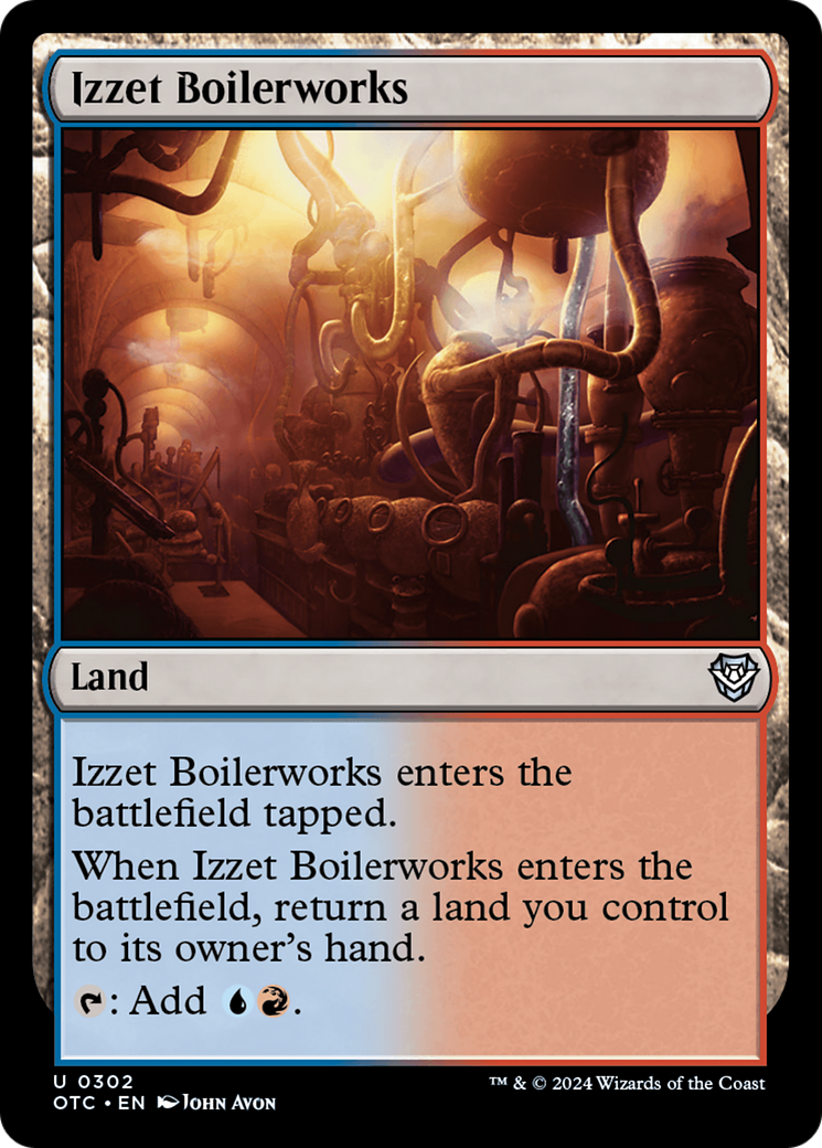 Izzet Boilerworks [Outlaws of Thunder Junction Commander] | Rook's Games and More