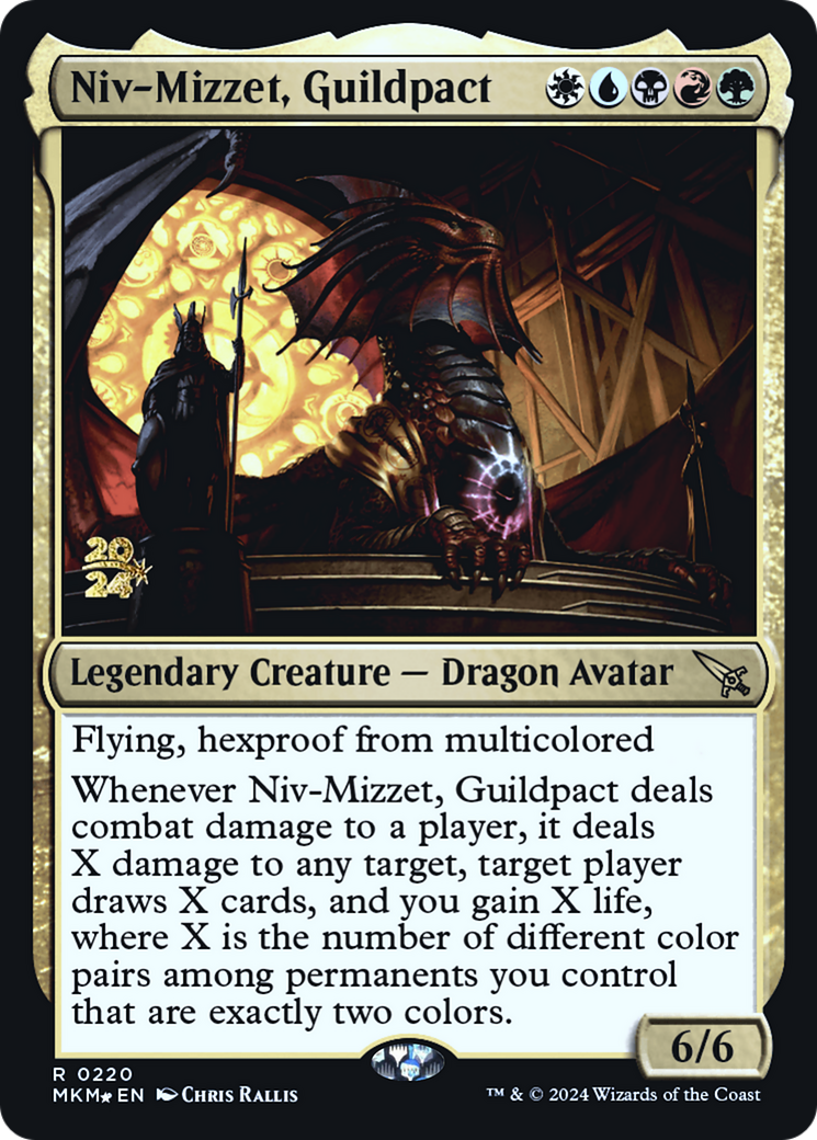 Niv-Mizzet, Guildpact [Murders at Karlov Manor Prerelease Promos] | Rook's Games and More