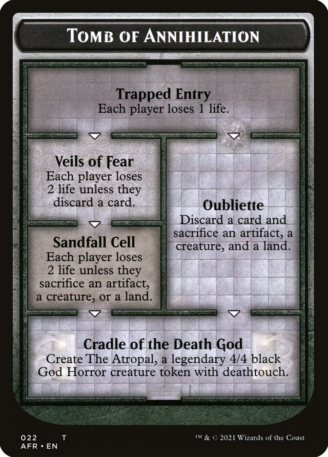 Tomb of Annihilation Token (Oversized) [Oversize Cards] | Rook's Games and More