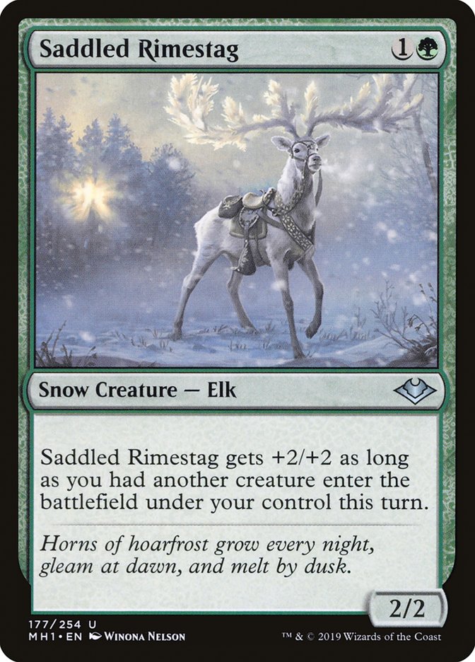 Saddled Rimestag [Modern Horizons] | Rook's Games and More