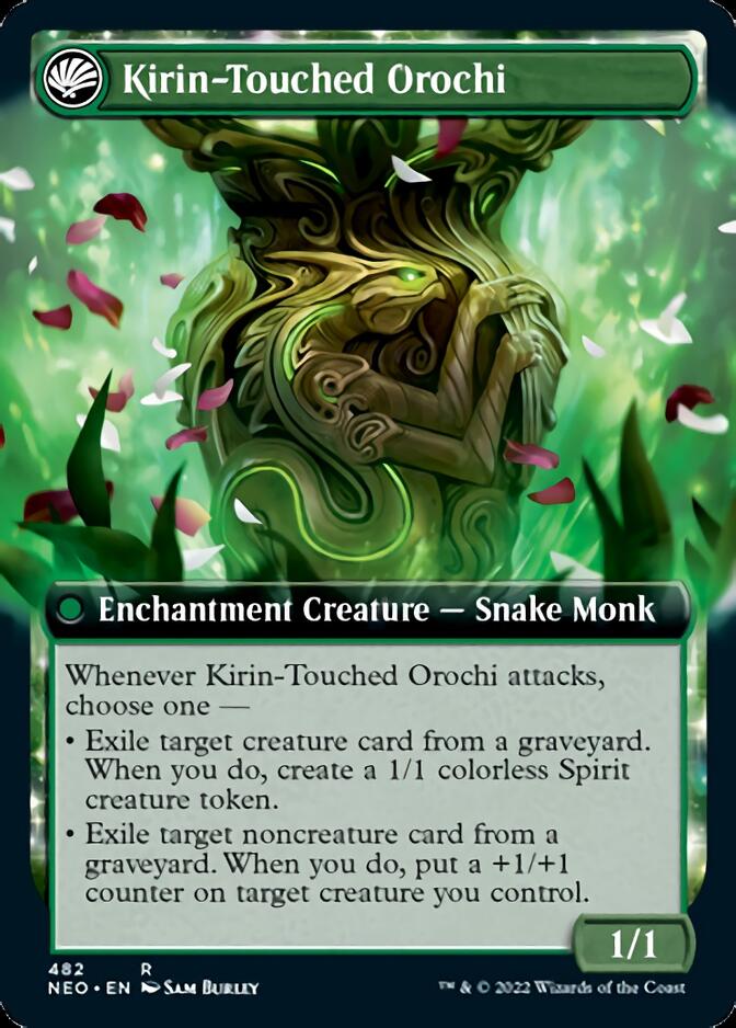 Teachings of the Kirin // Kirin-Touched Orochi (Extended Art) [Kamigawa: Neon Dynasty] | Rook's Games and More