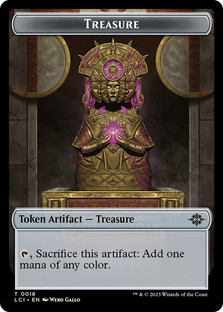 Treasure (0018) // Bat Double-Sided Token [The Lost Caverns of Ixalan Tokens] | Rook's Games and More