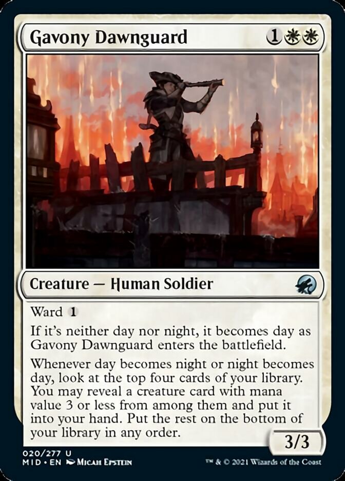 Gavony Dawnguard [Innistrad: Midnight Hunt] | Rook's Games and More