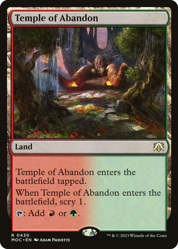 Temple of Abandon [March of the Machine Commander] | Rook's Games and More