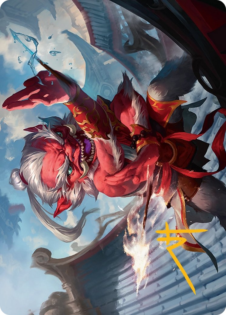 Devoted Duelist Art Card (15/54) [Tarkir: Dragonstorm Art Series] | Rook's Games and More