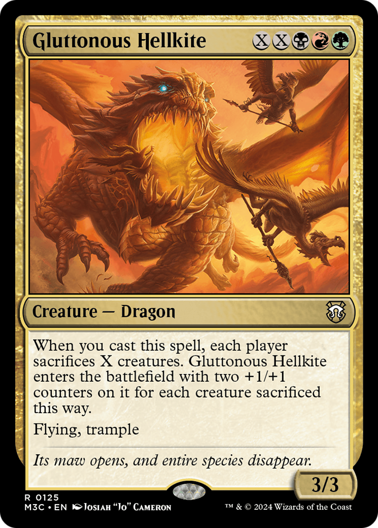 Gluttonous Hellkite [Modern Horizons 3 Commander] | Rook's Games and More