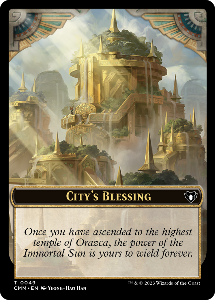 City's Blessing // Construct (0075) Double-Sided Token [Commander Masters Tokens] | Rook's Games and More