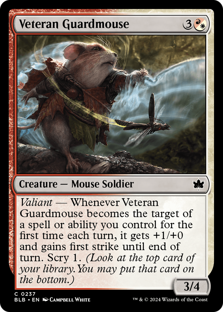 Veteran Guardmouse [Bloomburrow] | Rook's Games and More