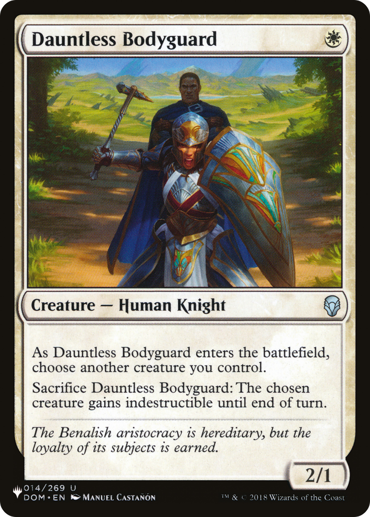Dauntless Bodyguard [The List] | Rook's Games and More