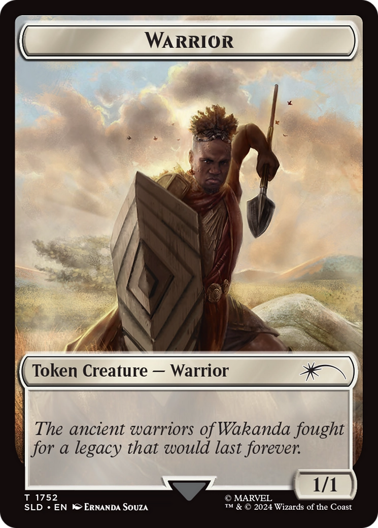 Warrior Token (Rainbow Foil) [Secret Lair Drop Series] | Rook's Games and More