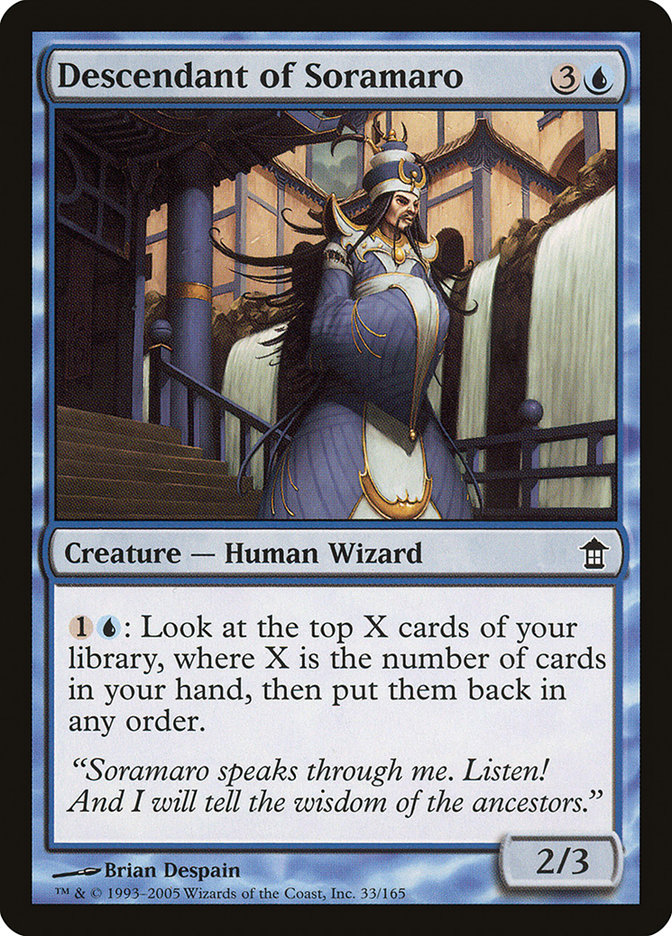Descendant of Soramaro [Saviors of Kamigawa] | Rook's Games and More