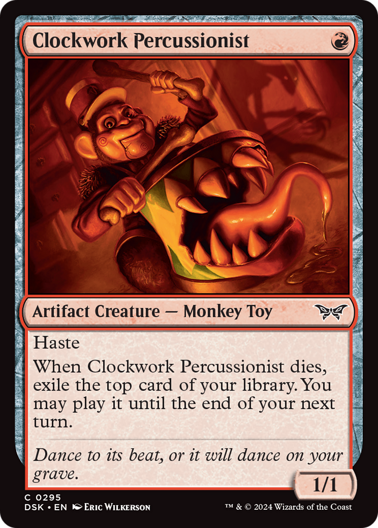 Clockwork Percussionist (0295) [Duskmourn: House of Horror] | Rook's Games and More