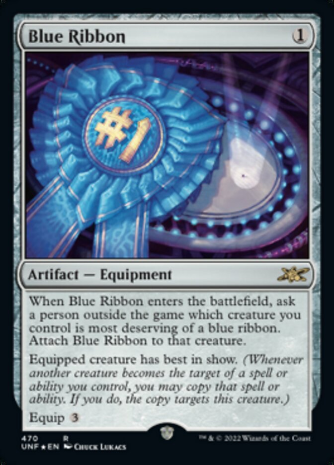 Blue Ribbon (Galaxy Foil) [Unfinity] | Rook's Games and More