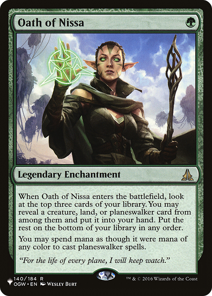 Oath of Nissa [The List Reprints] | Rook's Games and More