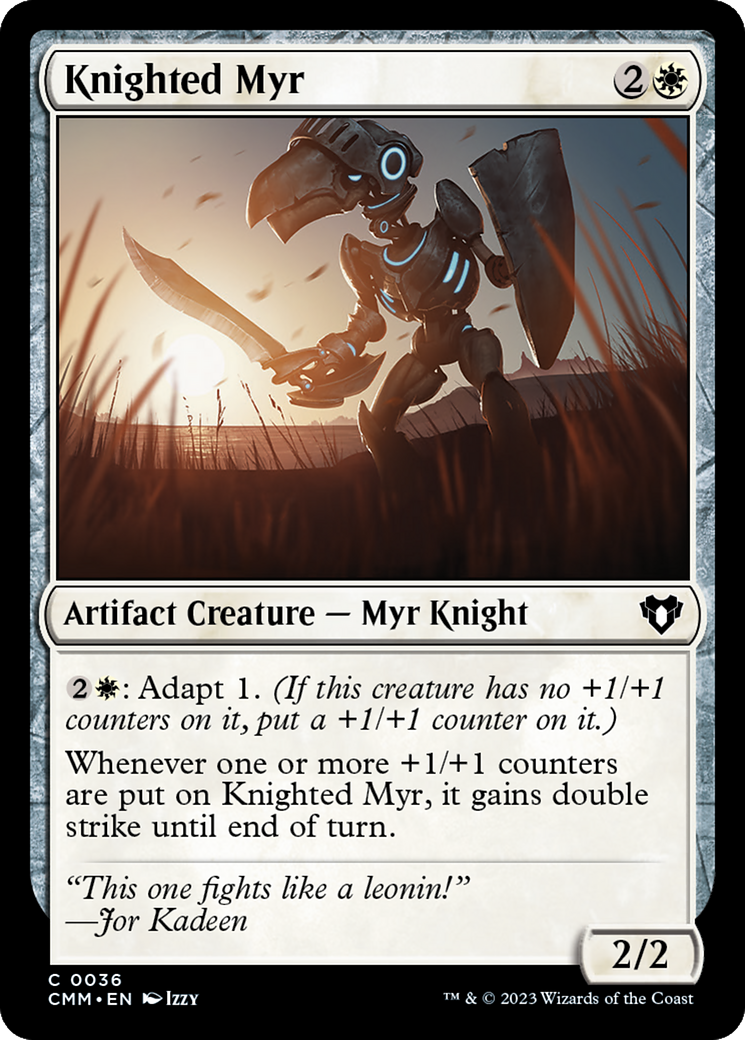 Knighted Myr [Commander Masters] | Rook's Games and More