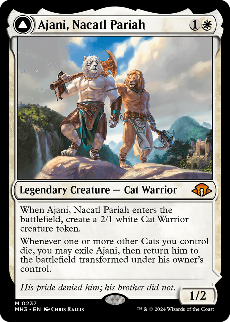 Ajani, Nacatl Pariah // Ajani, Nacatl Avenger [Modern Horizons 3] | Rook's Games and More