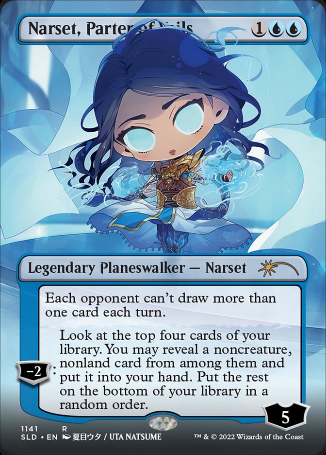 Narset, Parter of Veils (Borderless) [Secret Lair Drop Series] | Rook's Games and More