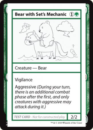 Bear with Set's Mechanic (2021 Edition) [Mystery Booster Playtest Cards] | Rook's Games and More