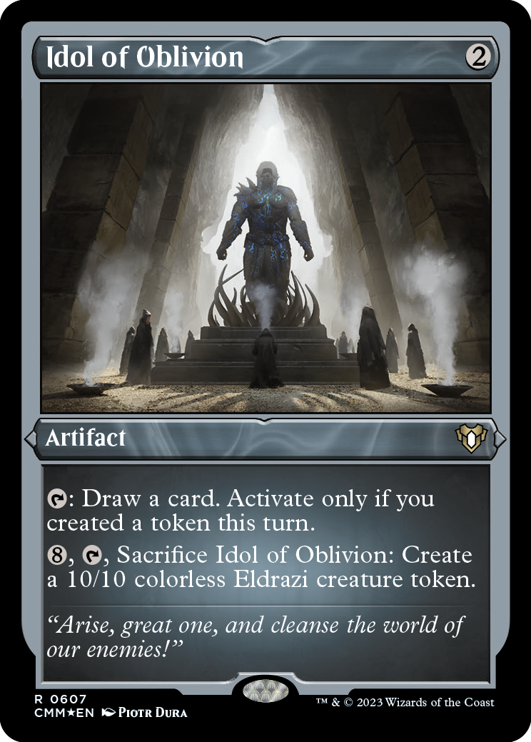 Idol of Oblivion (Foil Etched) [Commander Masters] | Rook's Games and More