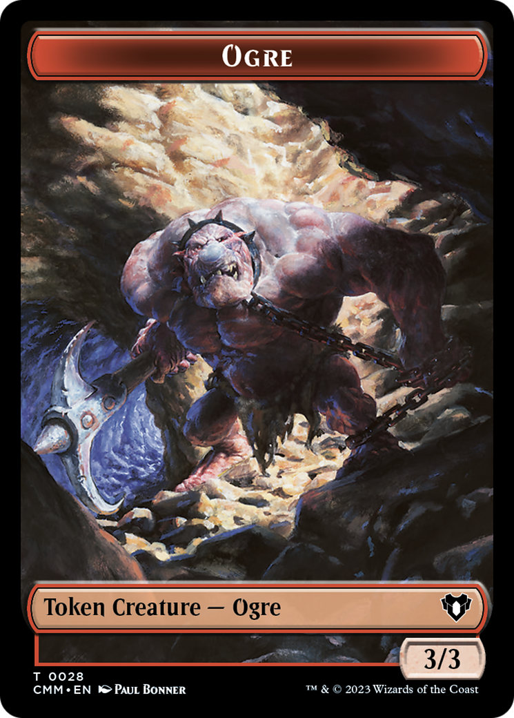 Soldier // Ogre Double-Sided Token [Commander Masters Tokens] | Rook's Games and More