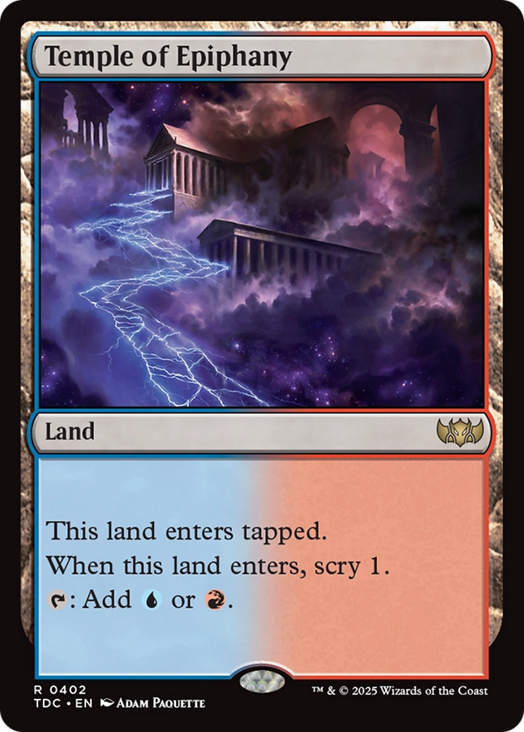 Temple of Epiphany [Tarkir: Dragonstorm Commander] | Rook's Games and More