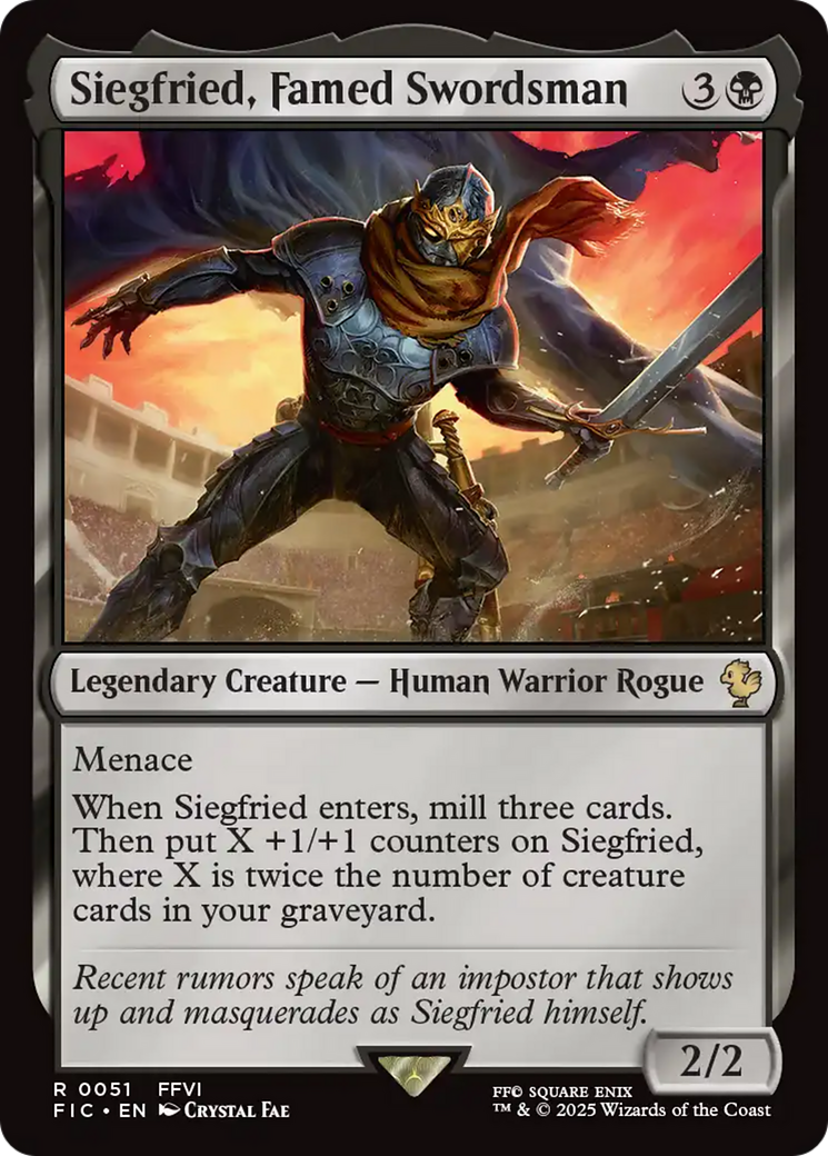 Siegfried, Famed Swordsman [FINAL FANTASY Commander] | Rook's Games and More