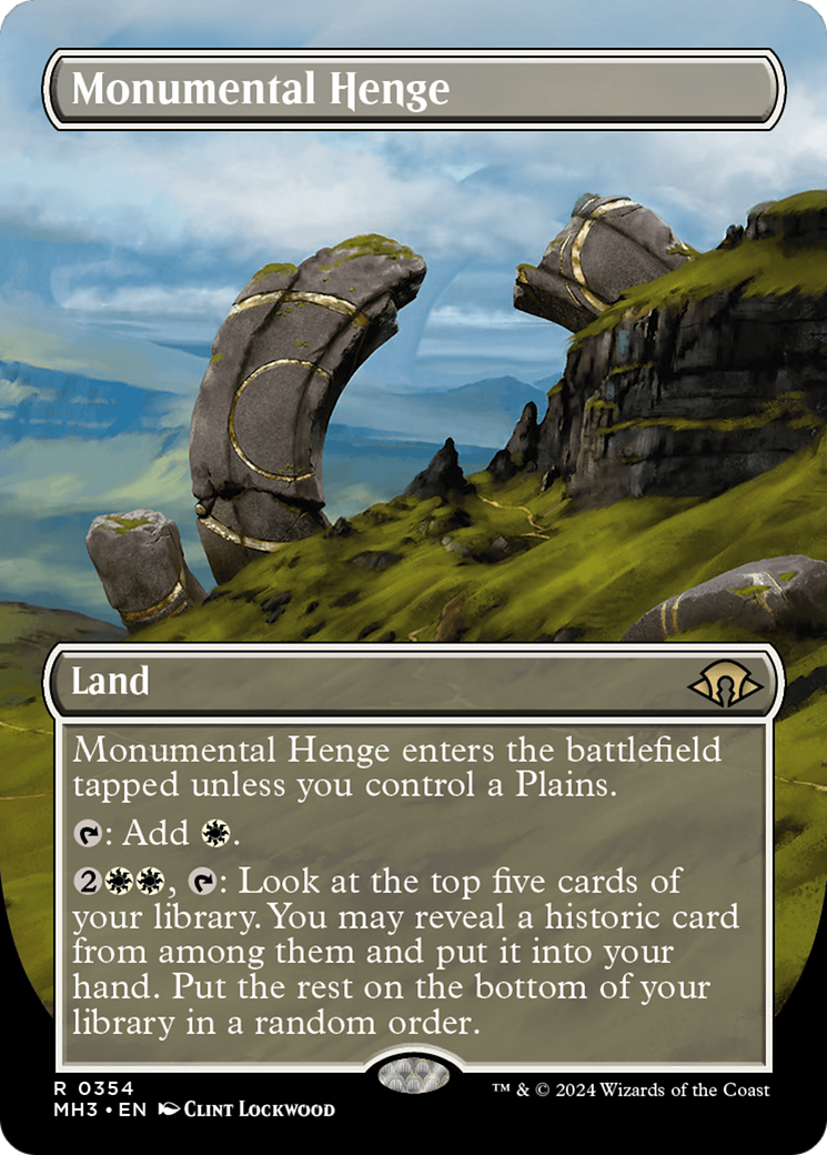 Monumental Henge (Borderless) [Modern Horizons 3] | Rook's Games and More