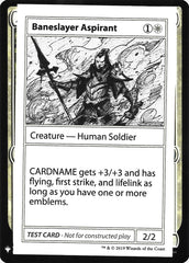 Baneslayer Aspirant [Mystery Booster Playtest Cards]