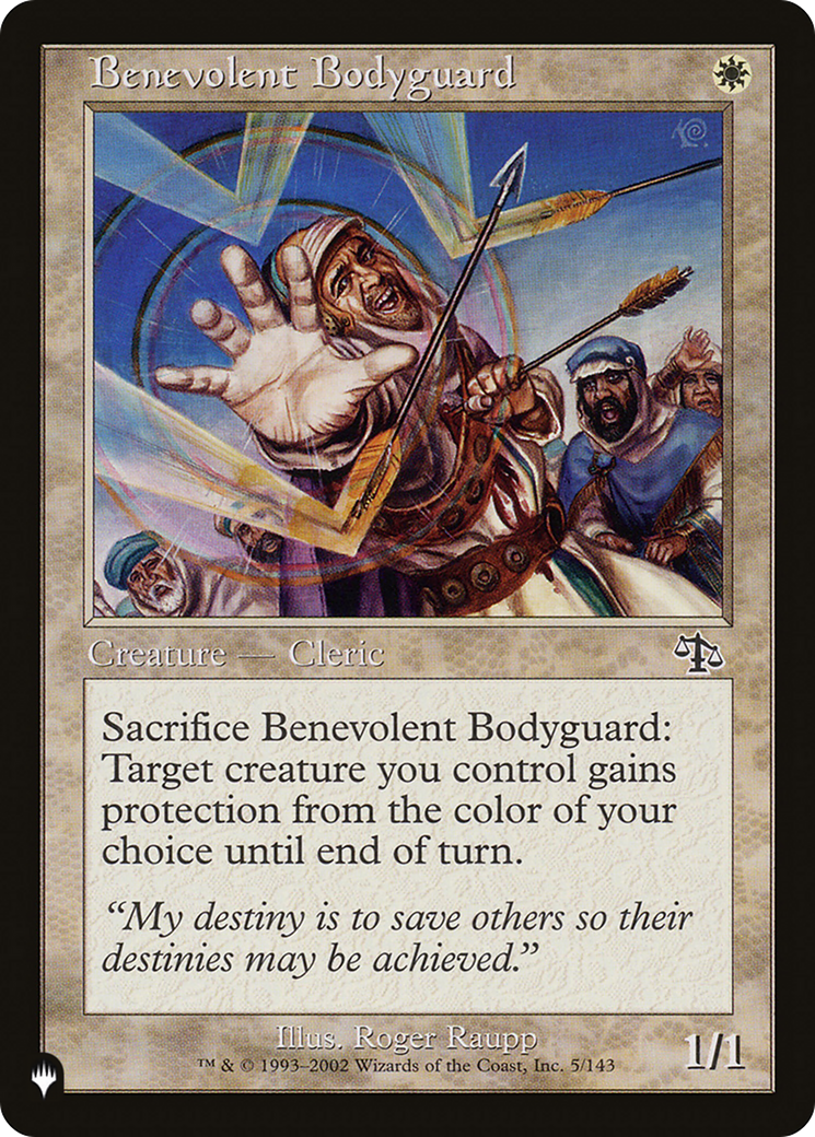 Benevolent Bodyguard [The List Reprints] | Rook's Games and More