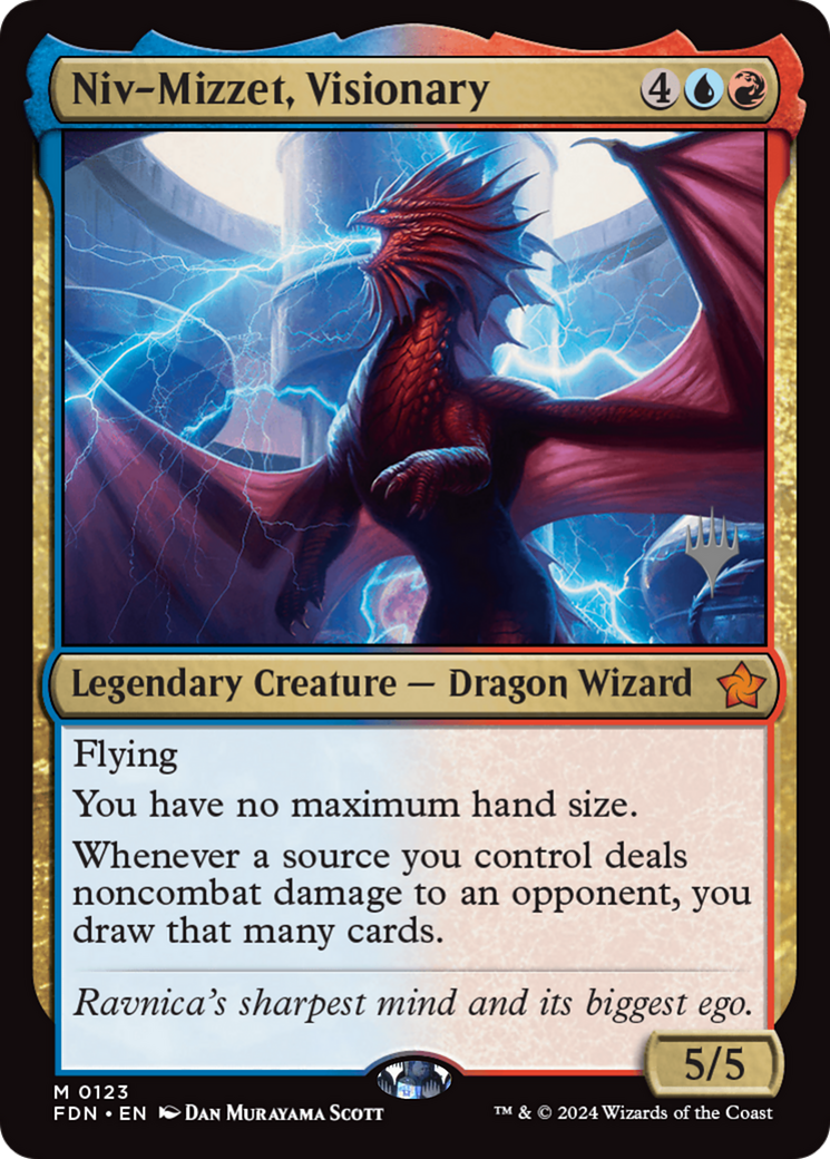 Niv-Mizzet, Visionary (Promo Pack) [Foundations Promos] | Rook's Games and More