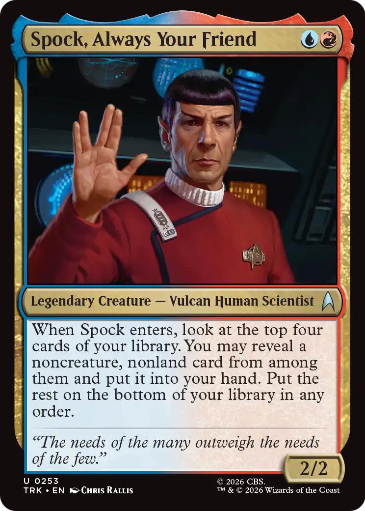 Spock, Always Your Friend [Star Trek] | Rook's Games and More