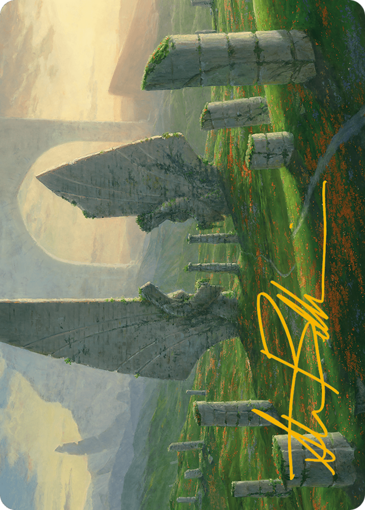 Monumental Henge Art Card (Gold-Stamped Signature) [Modern Horizons 3 Art Series] | Rook's Games and More