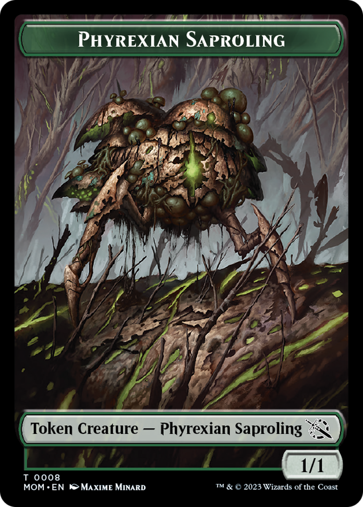 Elemental (9) // Phyrexian Saproling Double-Sided Token [March of the Machine Tokens] | Rook's Games and More