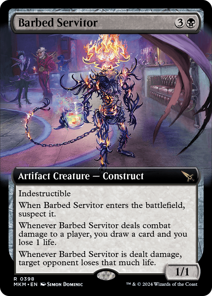 Barbed Servitor (Extended Art) [Murders at Karlov Manor] | Rook's Games and More