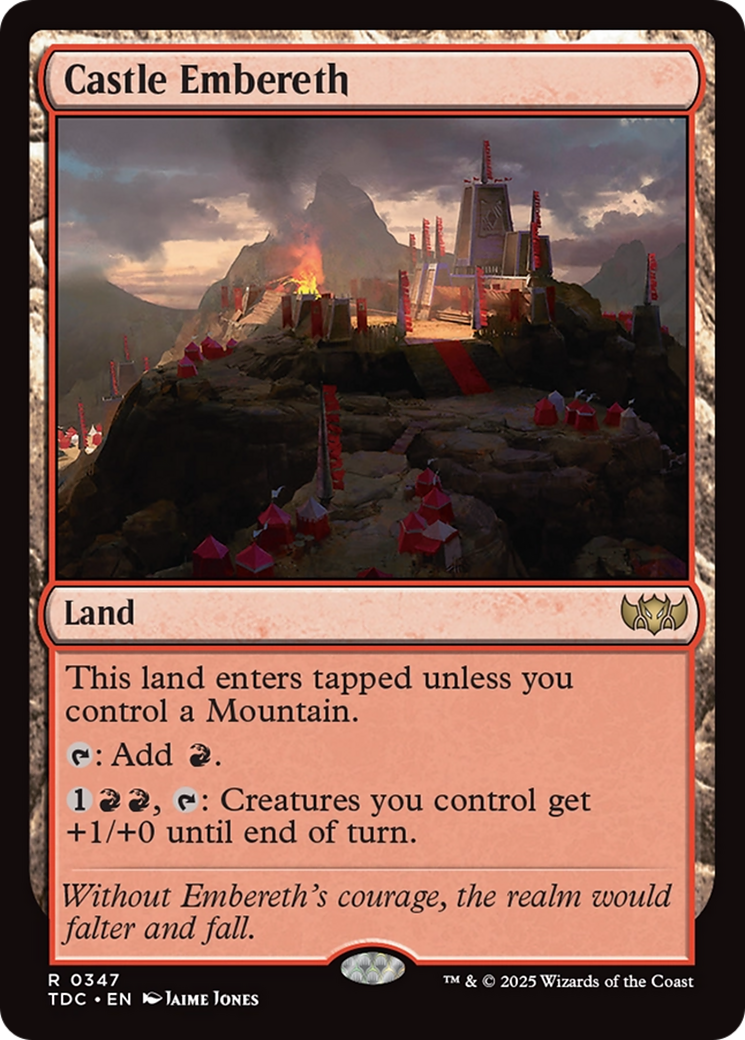 Castle Embereth [Tarkir: Dragonstorm Commander] | Rook's Games and More