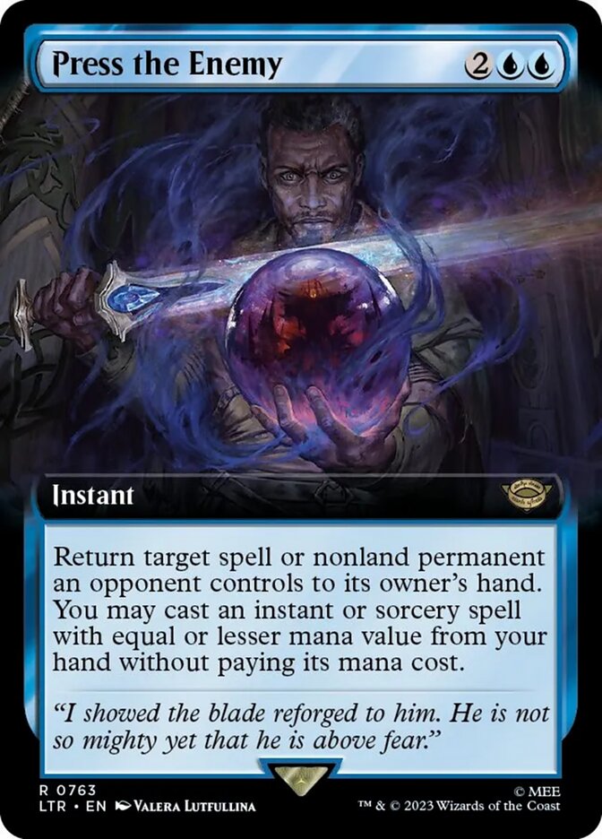 Press the Enemy (Extended Art) (Surge Foil) [The Lord of the Rings: Tales of Middle-Earth] | Rook's Games and More