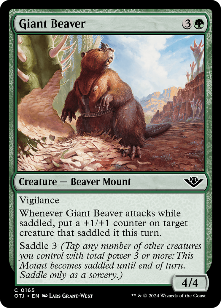 Giant Beaver [Outlaws of Thunder Junction] | Rook's Games and More