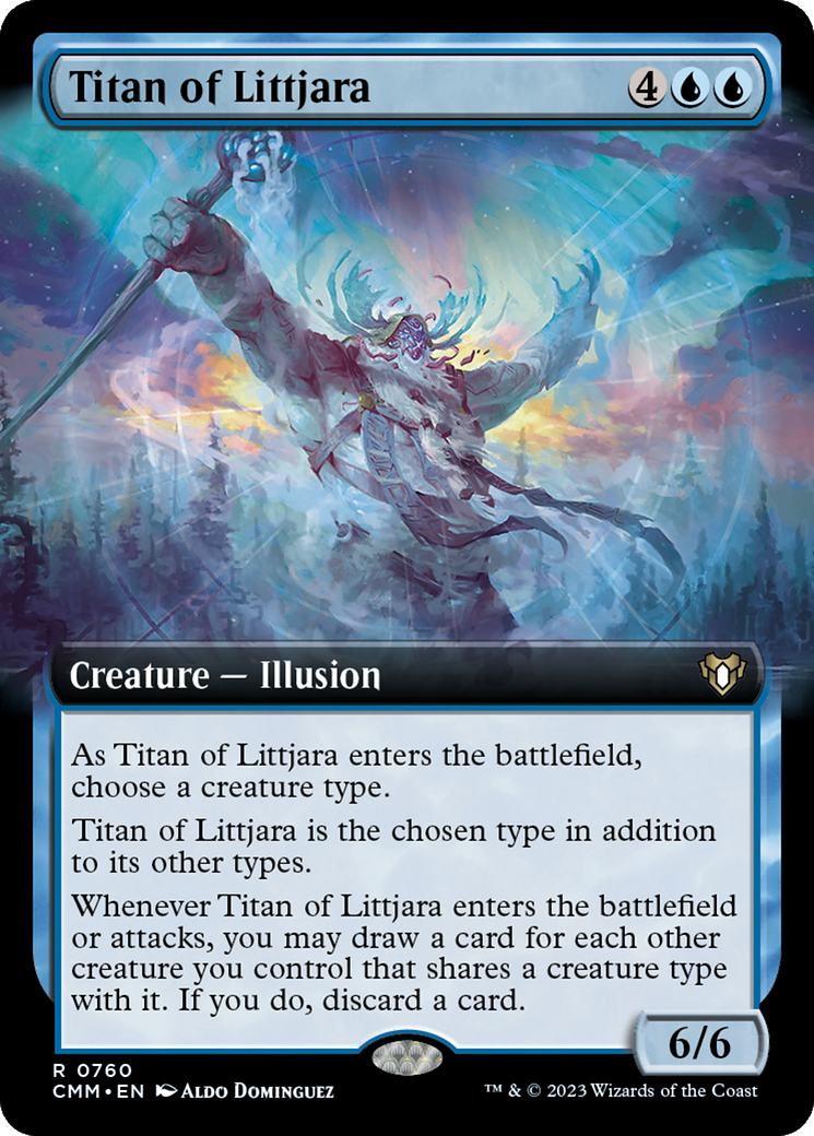 Titan of Littjara (Extended Art) [Commander Masters] | Rook's Games and More