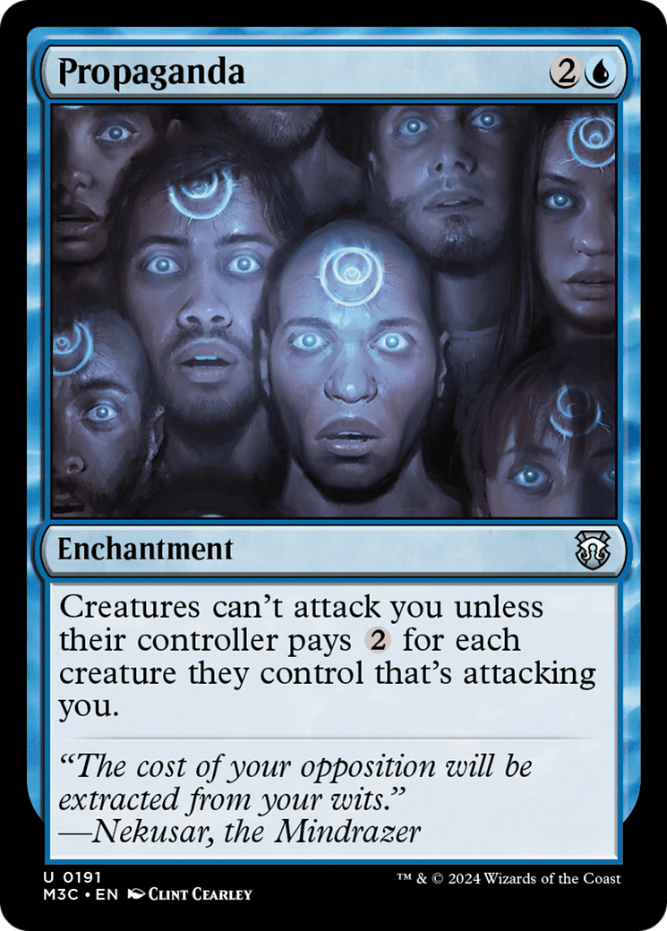 Propaganda (Ripple Foil) [Modern Horizons 3 Commander] | Rook's Games and More