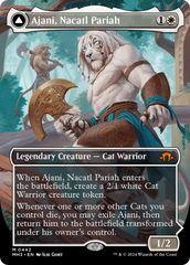 Ajani, Nacatl Pariah // Ajani, Nacatl Avenger (Borderless) [Modern Horizons 3] | Rook's Games and More