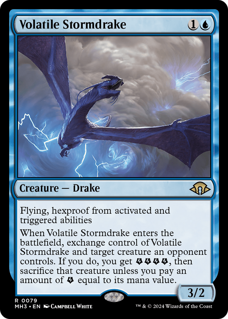 Volatile Stormdrake [Modern Horizons 3] | Rook's Games and More