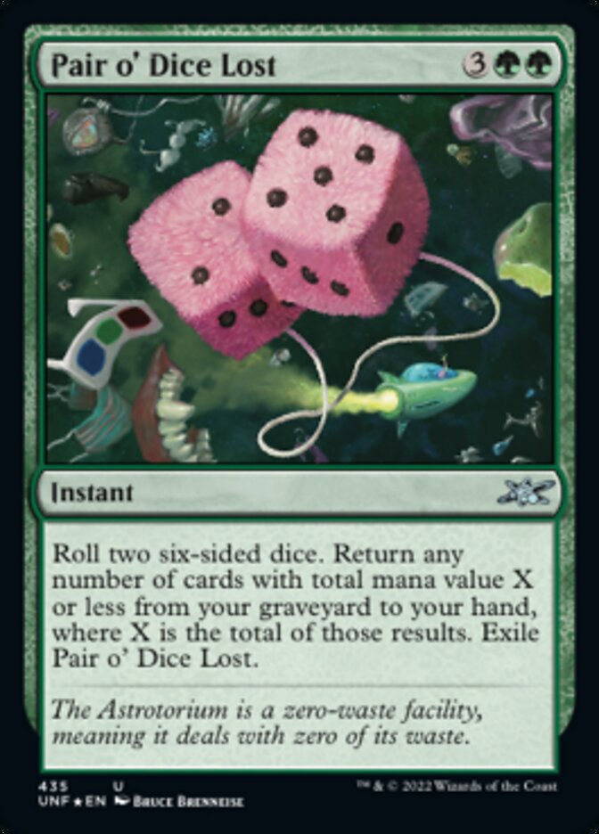 Pair o' Dice Lost (Galaxy Foil) [Unfinity] | Rook's Games and More