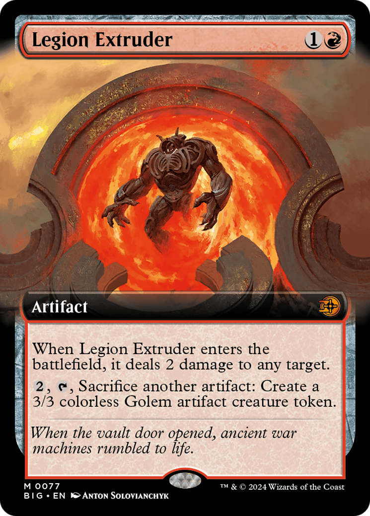 Legion Extruder (Extended Art) [Outlaws of Thunder Junction: The Big Score] | Rook's Games and More