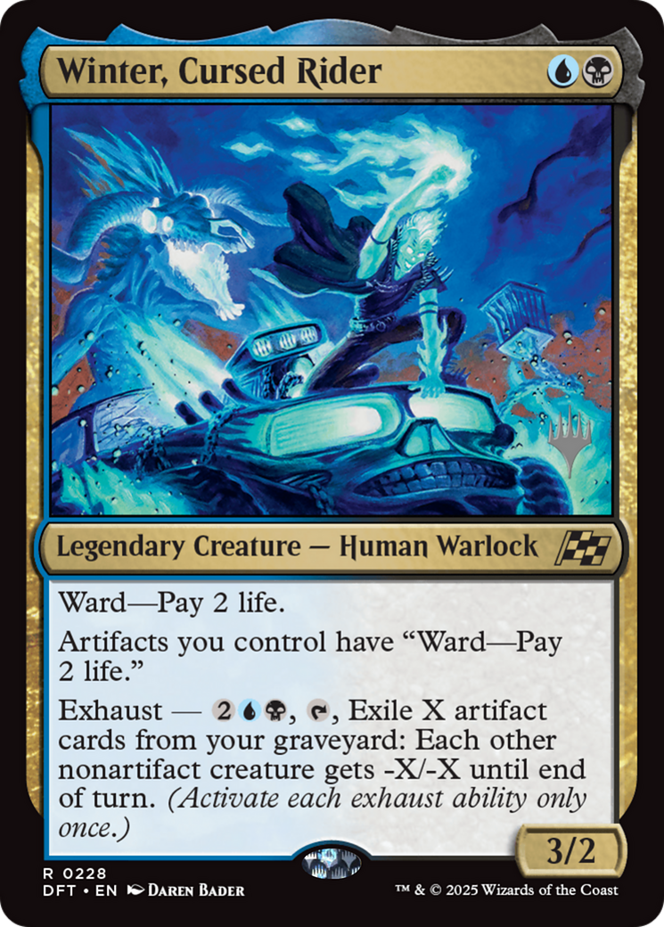 Winter, Cursed Rider (Promo Pack) [Aetherdrift Promos] | Rook's Games and More