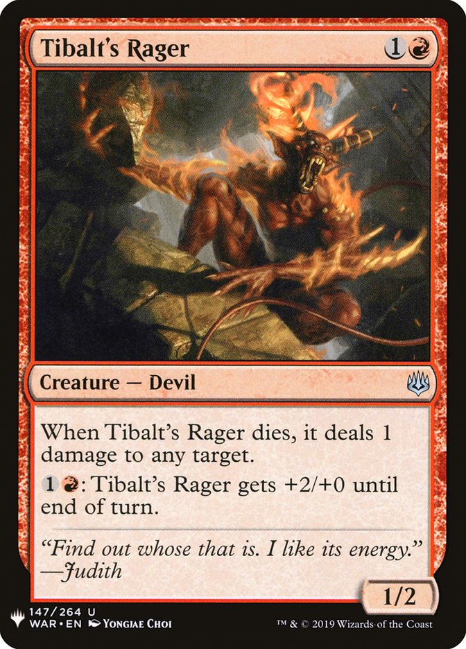 Tibalt's Rager [Mystery Booster] | Rook's Games and More