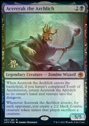 Acererak the Archlich [Dungeons & Dragons: Adventures in the Forgotten Realms Prerelease Promos] | Rook's Games and More