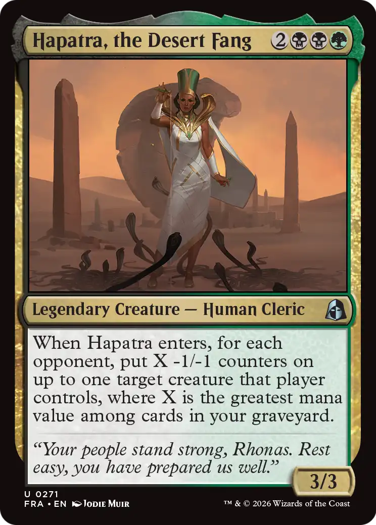 Hapatra, the Desert Fang [Reality Fracture] | Rook's Games and More